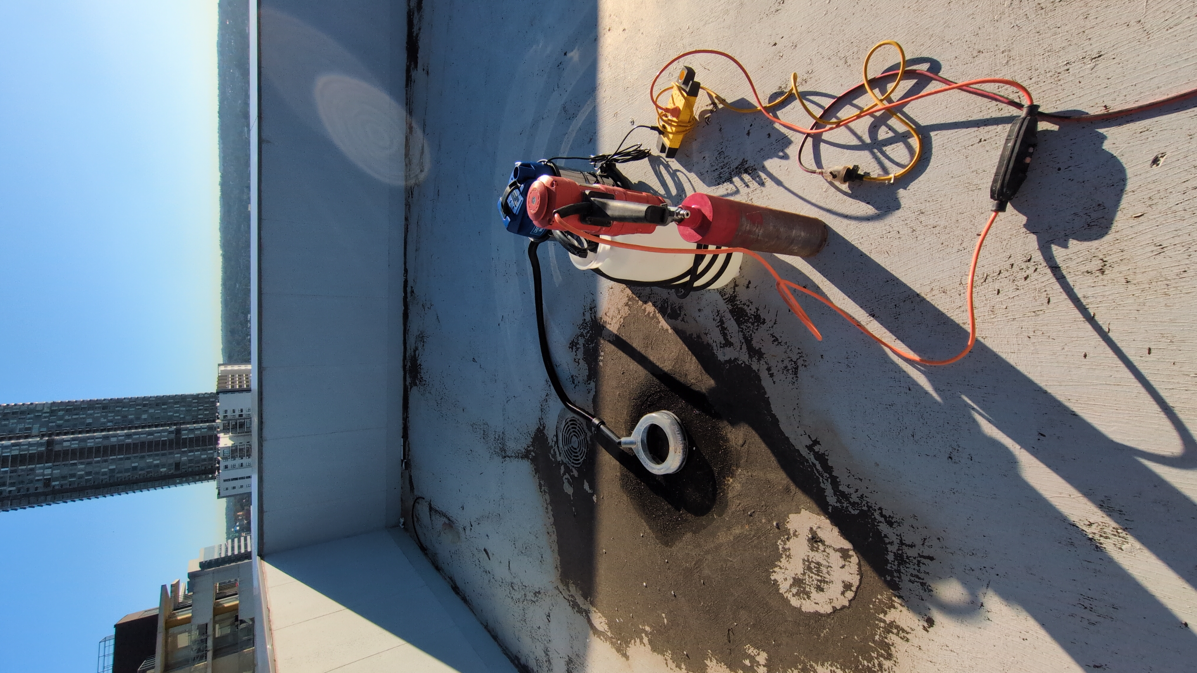 Rooftop coring project